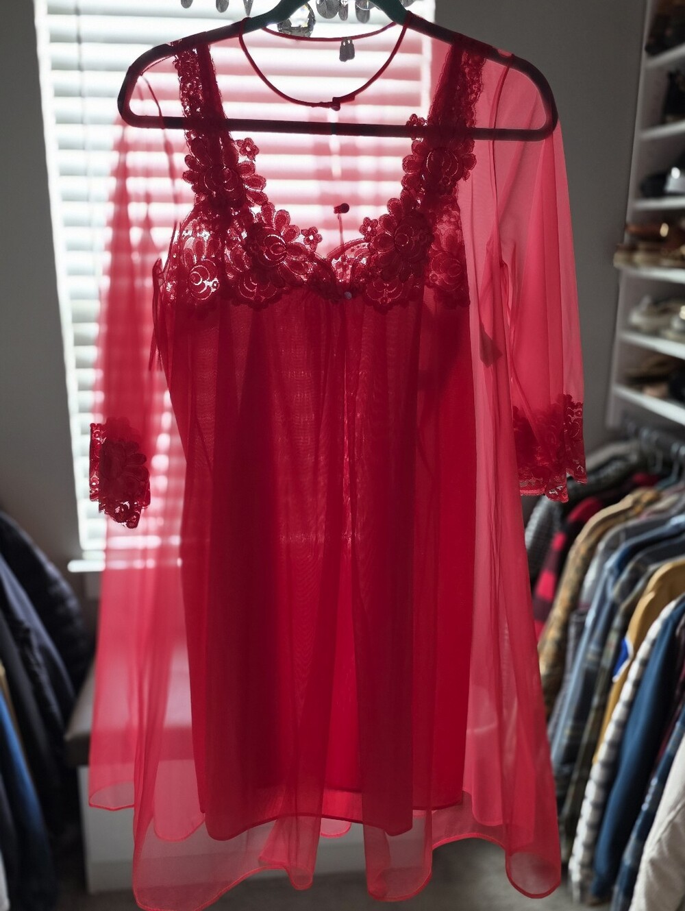 Vintage Peignoir Set By Sears Small